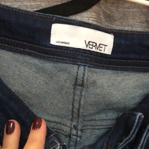 High waisted button fly vervet jeans - Picture 2 of 3